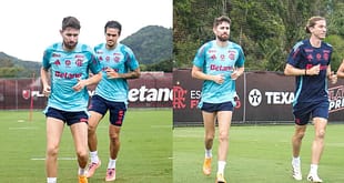 Reforço! Jorginho volta a treinar com grupo e deve ser relacionado para jogo do Flamengo x Fluminense