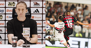 Filipe Luís desabafa sobre chances de título do Flamengo no Brasileirão após empate com São Paulo