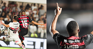 Samuel Lino marca para o Flamengo e quebra jejum de mais de 10 jogos sem gols