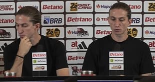 Filipe Luís se irrita com gols do Santos e manda recado aos jogadores do Flamengo