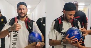 Neymar ganha presente inusitado após jogo do Flamengo x Santos, pelo Brasileirão