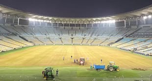 Gramado do Maracanã recebe manutenção e está pronto para jogo do Flamengo x Vasco