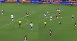 VÍDEO | Jorge Carrascal marca golaço e Flamengo abre o placar contra o Vasco