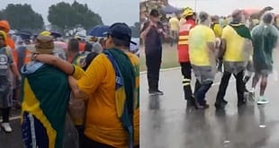 Nikolas Ferreira visita apoiadores atingidos por raio durante ato em Brasília