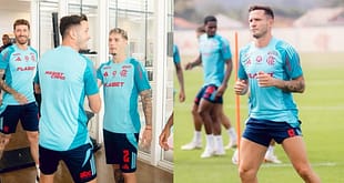 Saúl se reapresenta ao Flamengo após cirurgia; clube atualiza situação do meia