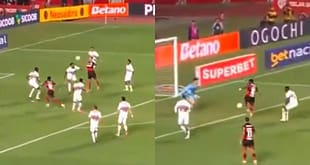 VÍDEO | Plata faz golaço, e Flamengo abre o placar contra o São Paulo