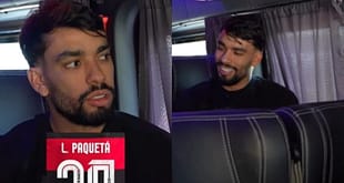 Lucas Paquetá promete surpresa a Vini Jr após homenagem no Flamengo