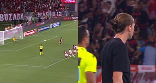 VÍDEO | Arrascaeta marca de pênalti e faz Flamengo 1 x 1 Internacional