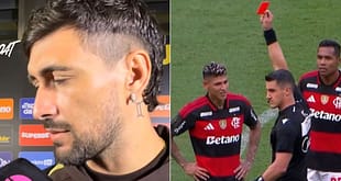 Arrascaeta revela papo com árbitro antes de expulsão do Carrascal: “Me falou que não tinha imagem para expulsar o jogador”