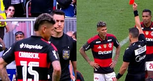 CBF esclarece motivo da expulsão de Carrascal em jogo do Flamengo x Corinthians, pela Supercopa do Brasil