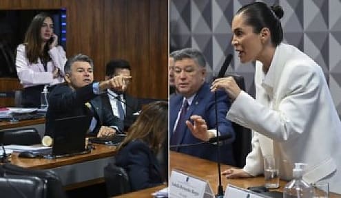 Medeiros e a advogada Izabela Gomes protagonizam bate-boca